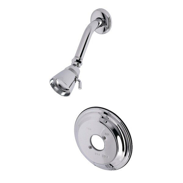 Shower Faucet, Polished Chrome, Wall Mount